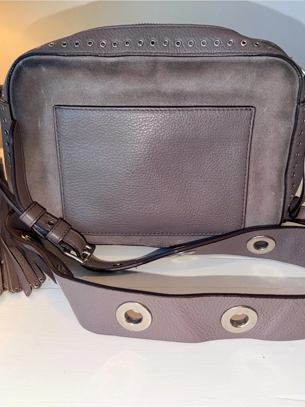 Michael Kors Brooklyn Large Suede Crossbody